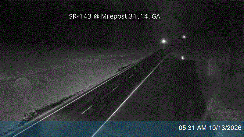 SR-143 @ Milepost 31.14, GA live camera view