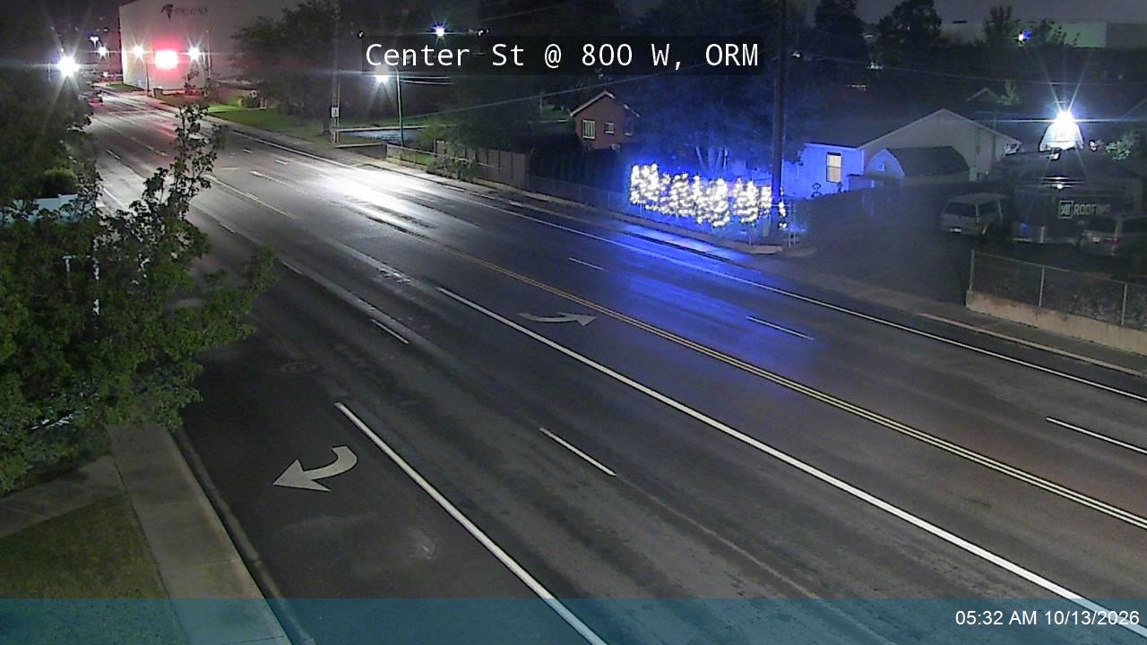 Center St @ 800 W, ORM live camera view