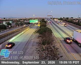 I-105 : (320) I-605 live camera view