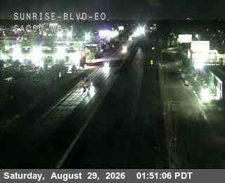 Hwy 50 at Sunrise Blvd EO WB 1 live camera view