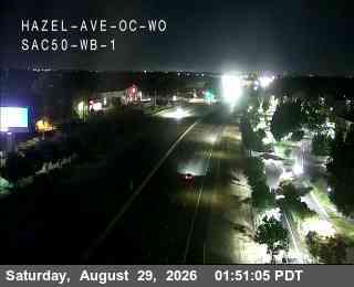 Hwy 50 at Hazel Ave OC WO WB 1 live camera view