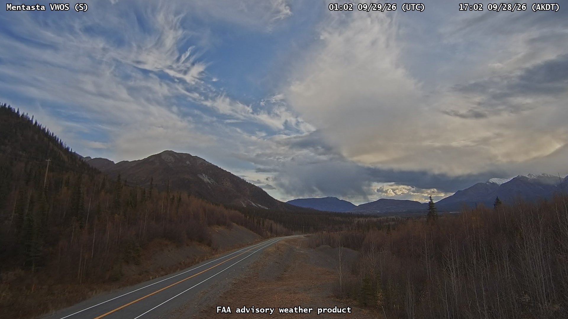 Mentasta VWOS — South live camera view
