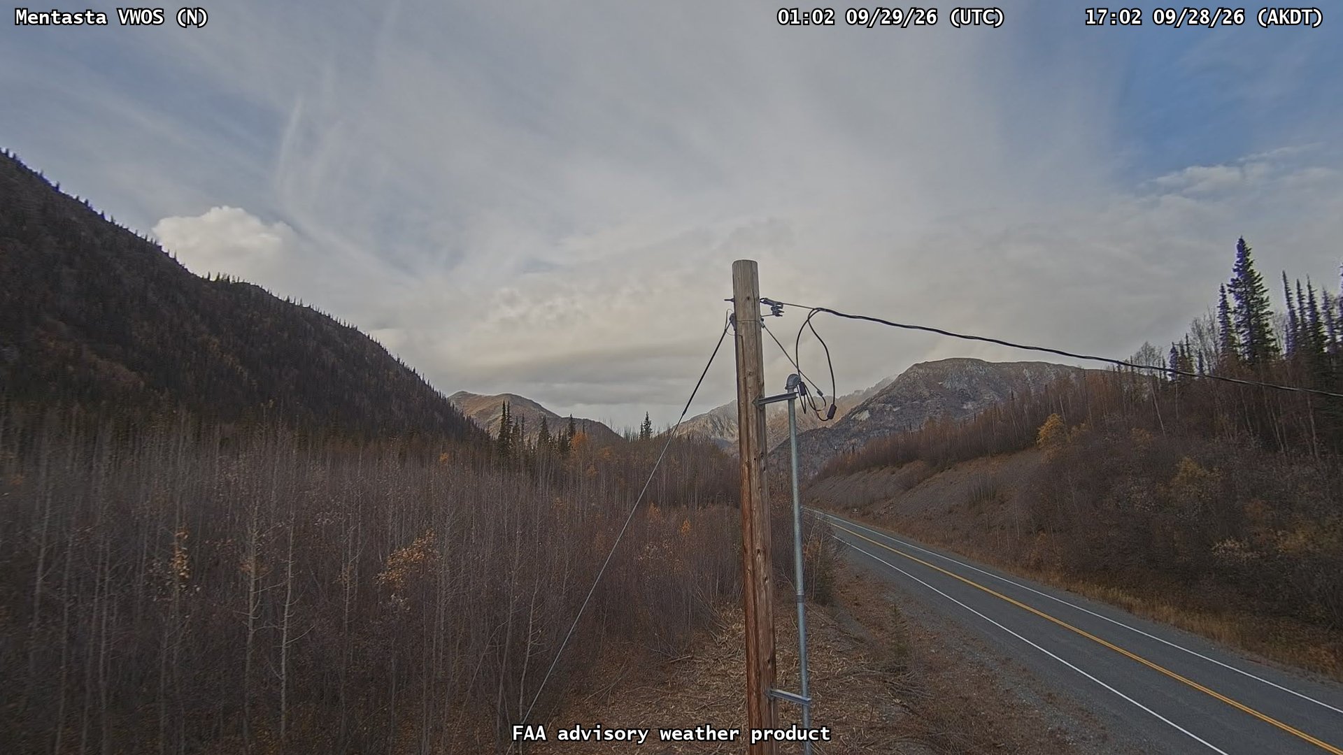 Mentasta VWOS — North live camera view