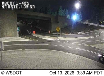 I-405 at MP 18.13: NE 85th St, SB Ramps live camera view