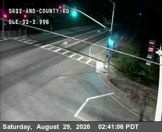 Hwy 32 at Rd P Orland live camera view
