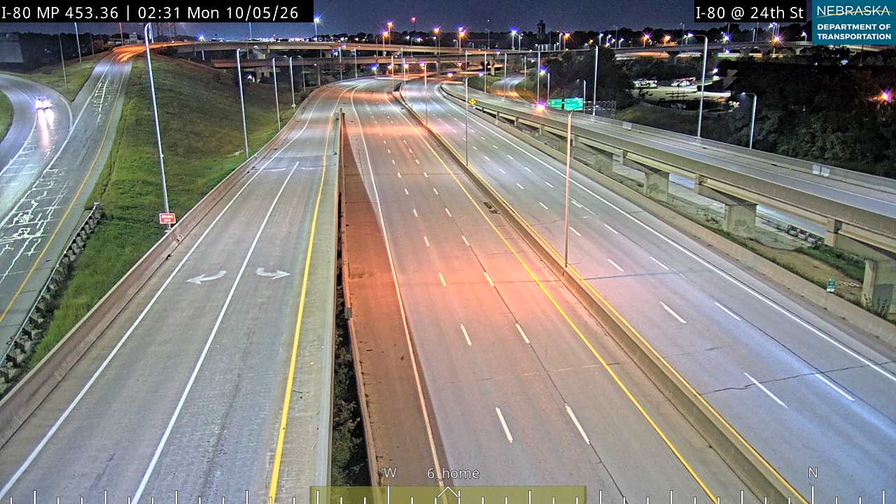 I-80 24th St in Omaha (Various) live camera view