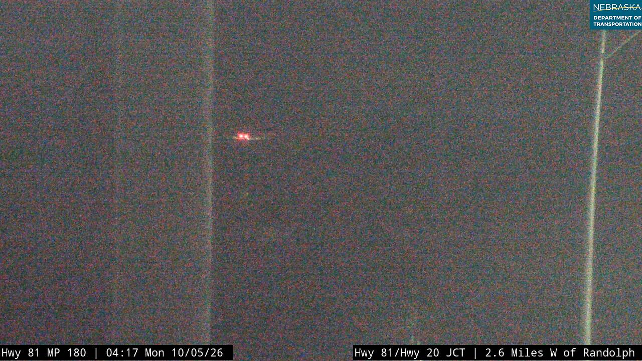 US 81 W of Randolph (81 looking north) live camera view