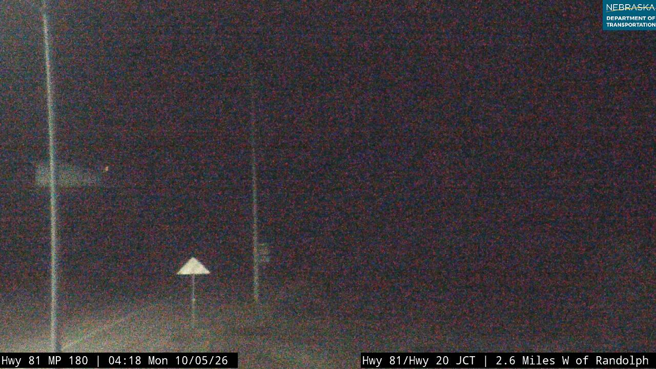 US 81 W of Randolph (20 looking east) live camera view