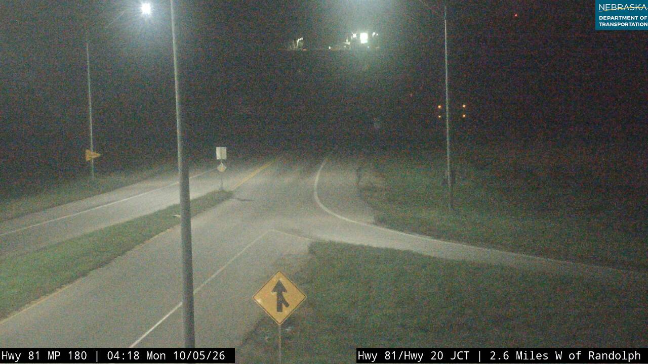 US 81 W of Randolph (81 looking south) live camera view