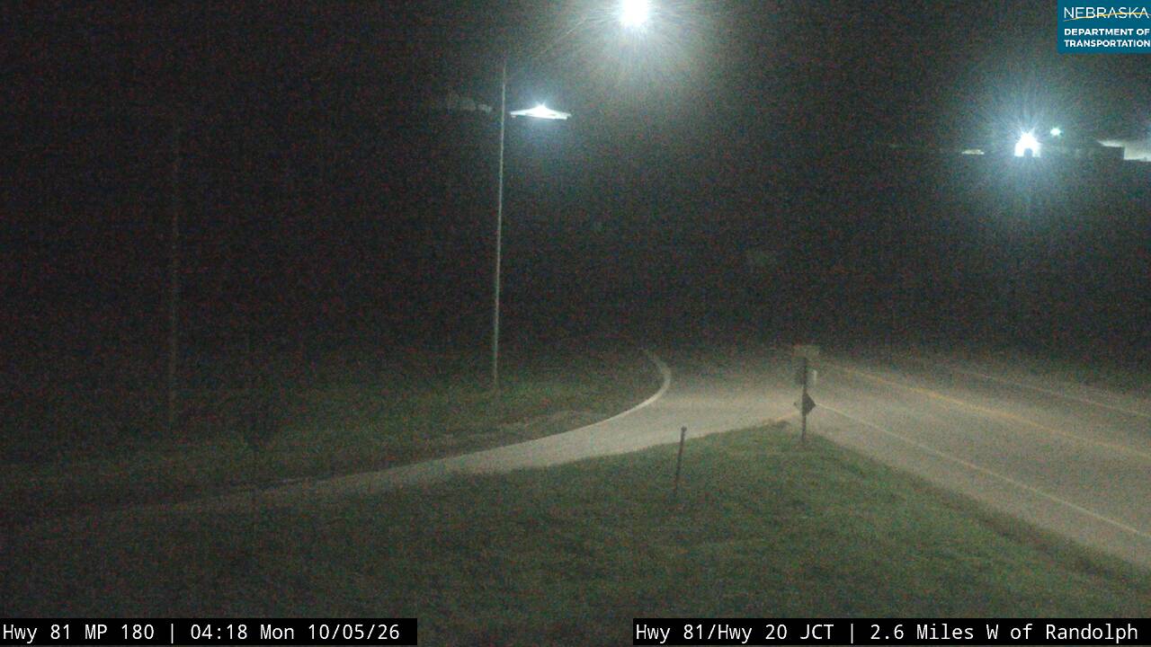US 81 W of Randolph (20 looking west) live camera view