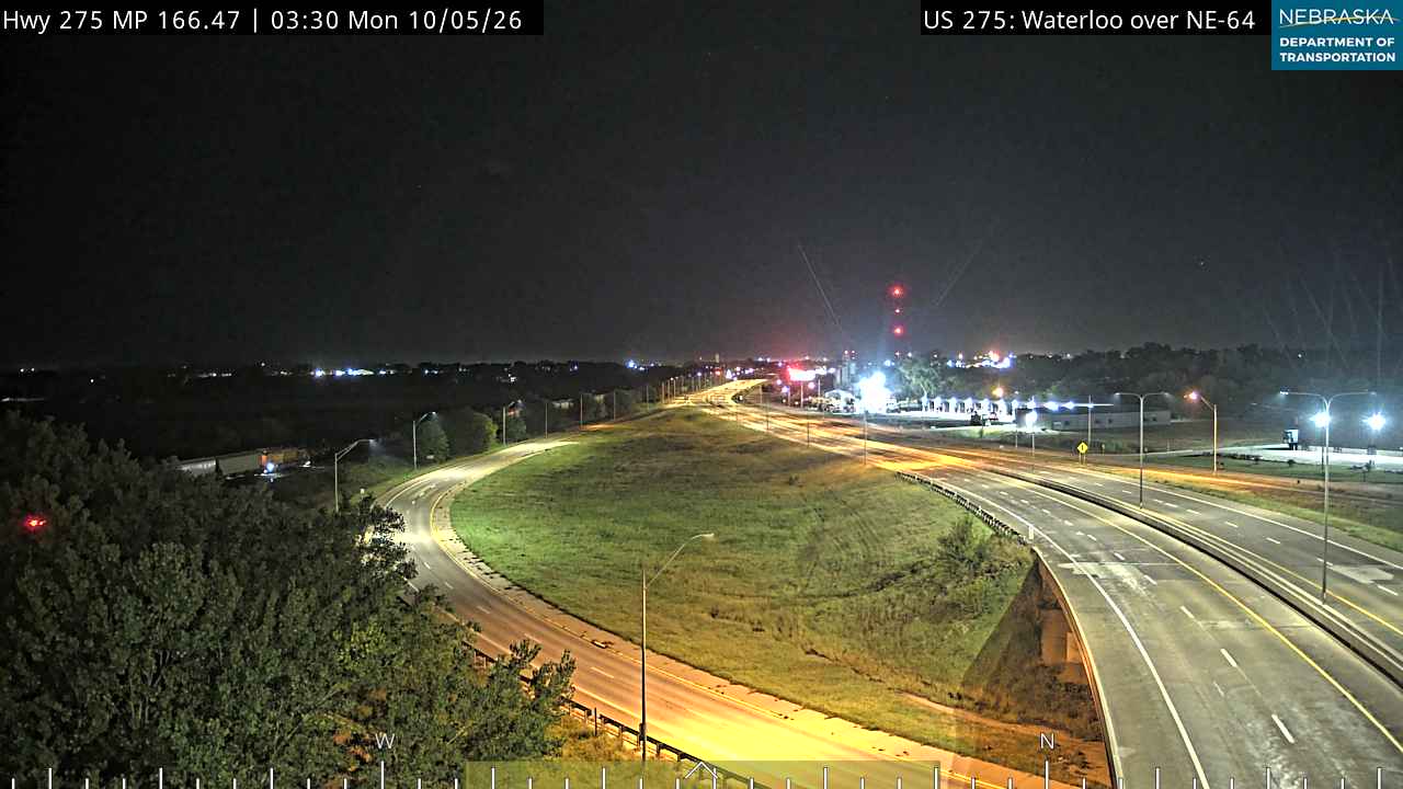 US 275 Waterloo over NE-64 (Various) live camera view