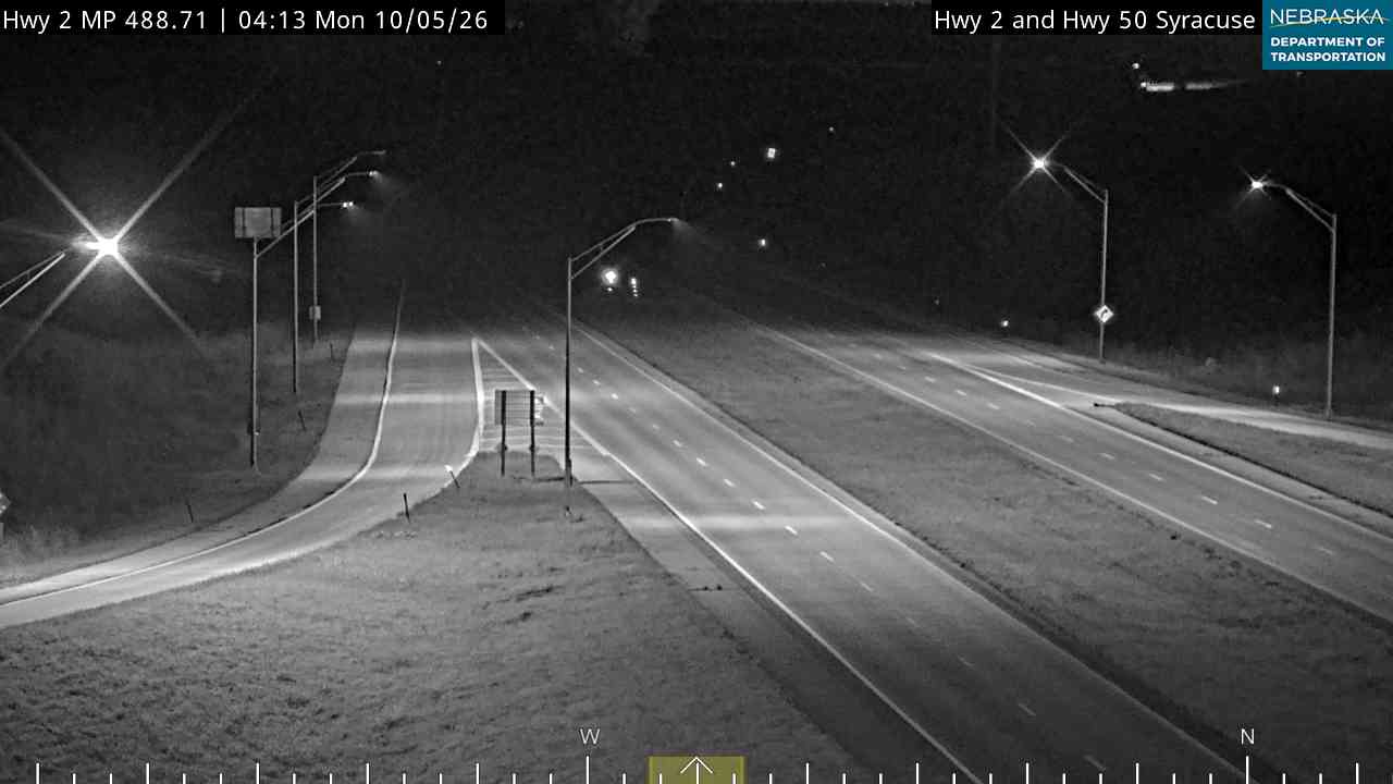 NE 2 Hwy 2 at Syracuse (West) live camera view