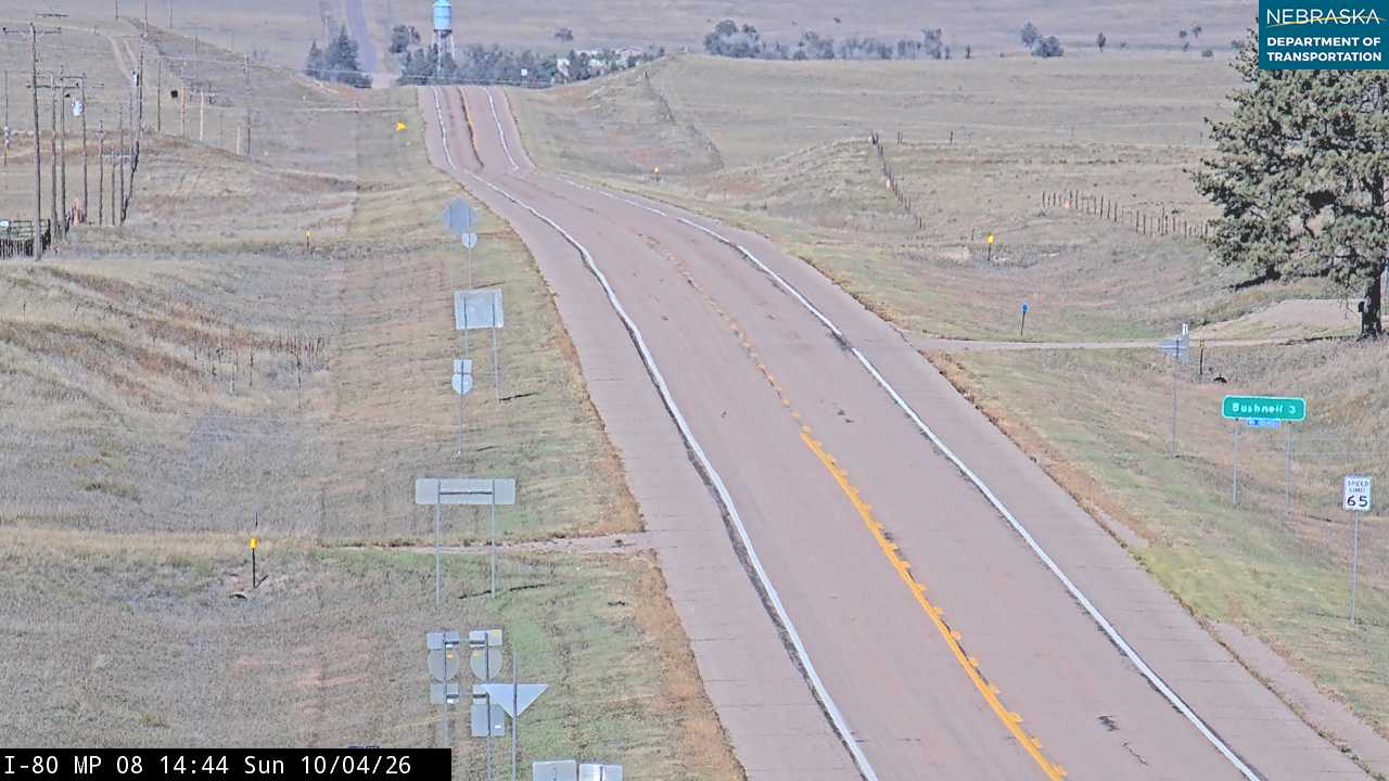 I-80 Bushnell (North) live camera view