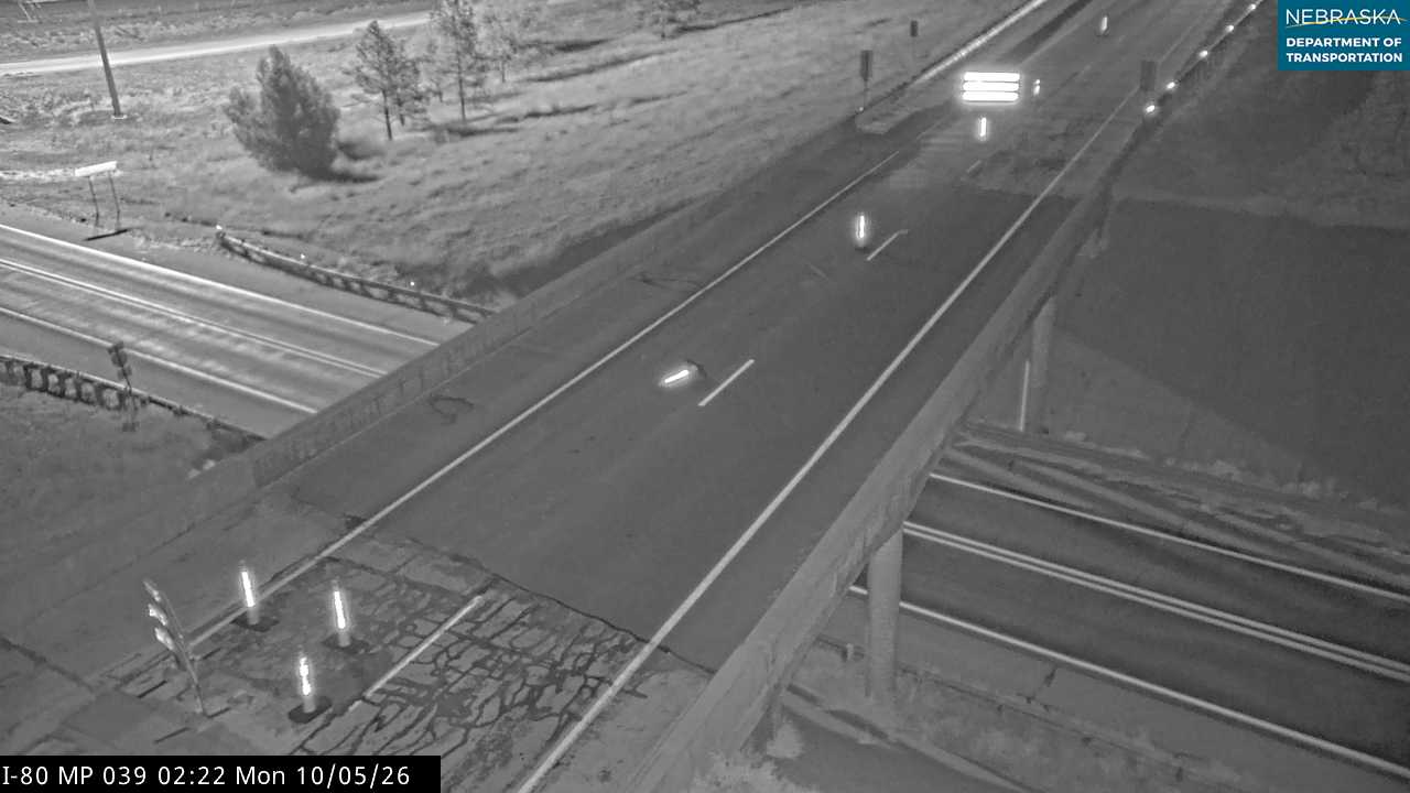 I-80 Potter Exit (WB Overhead) live camera view