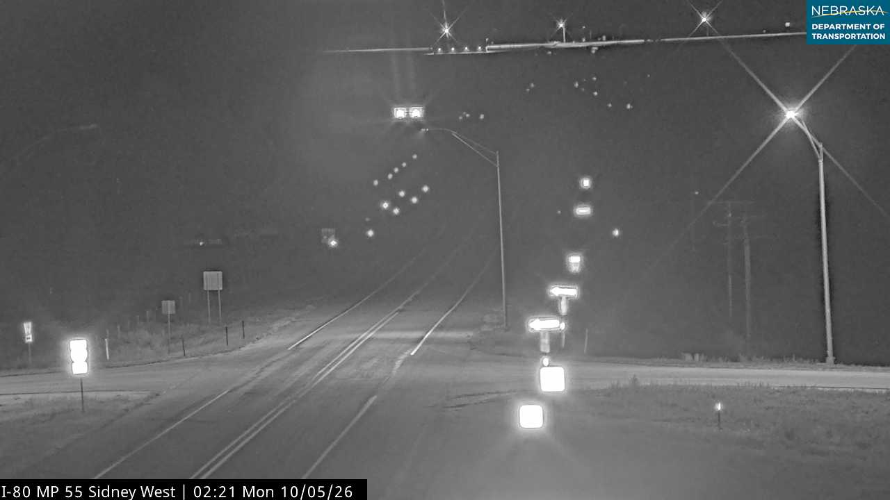 I-80 Sidney West Exit (North) live camera view