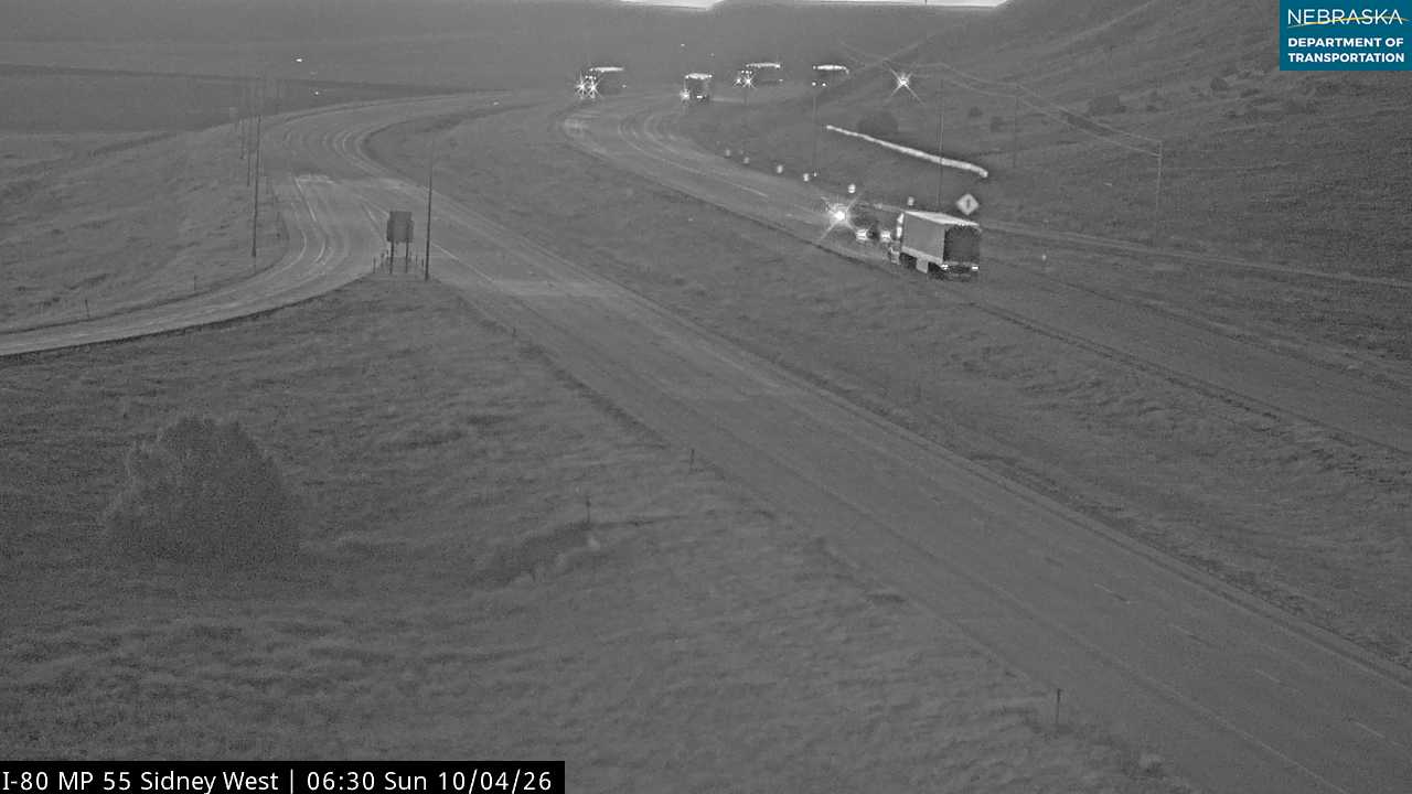 I-80 Sidney West Exit (East) live camera view