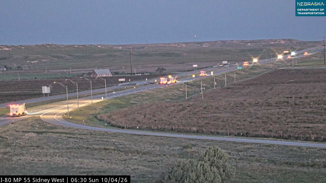 I-80 Sidney West Exit (West) live camera view