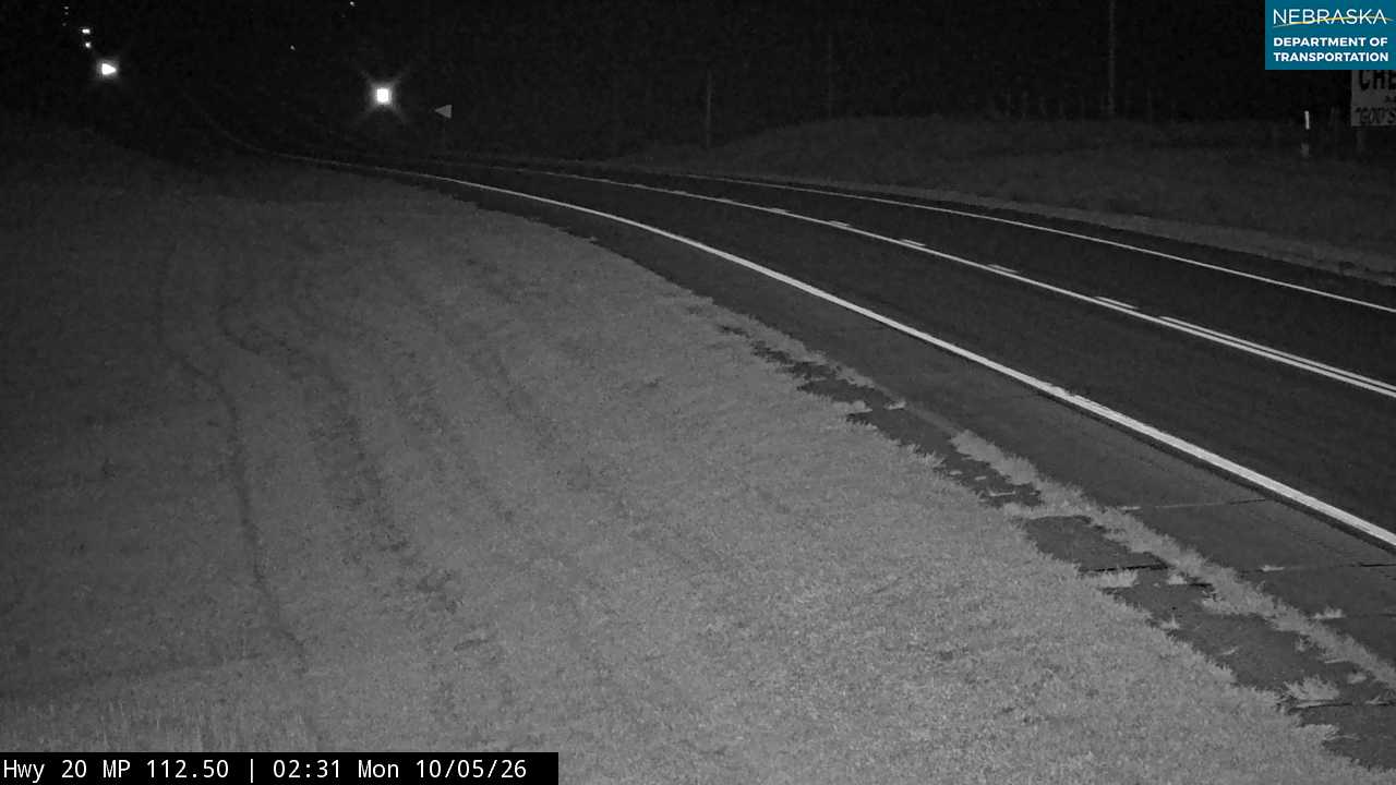 US 20 Gordon (20 looking far West) live camera view