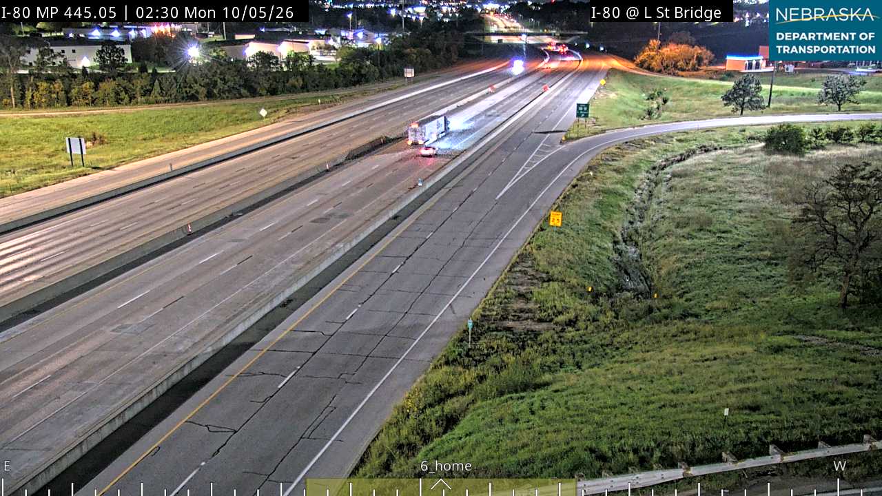 I-80 L Street in Omaha (Interstate Views) live camera view