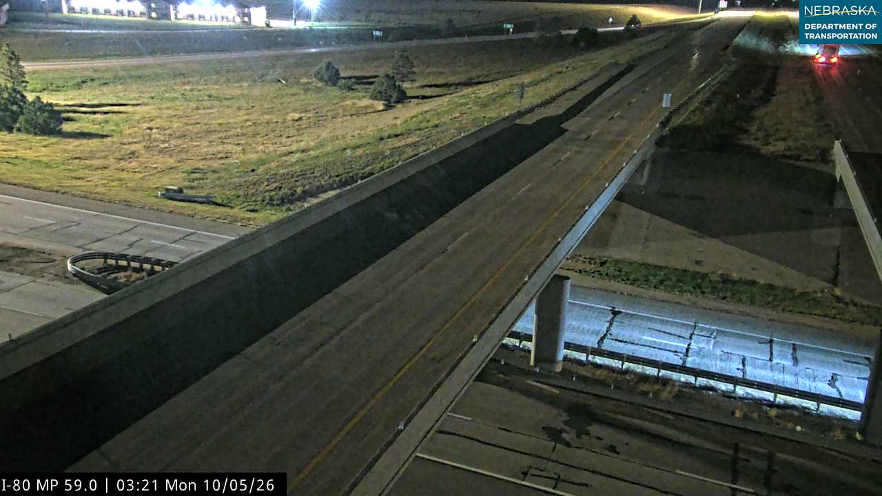 I-80 Sidney Exit (EB Overhead) live camera view