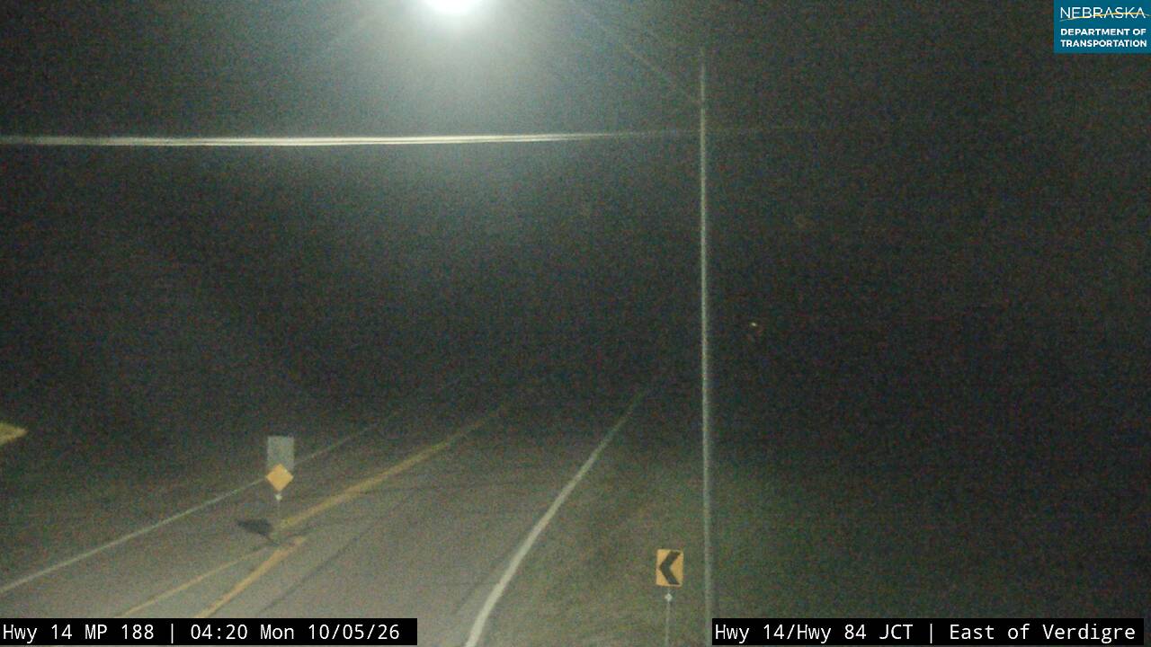 NE 14 Verdigre Spur S54A (84 looking east) live camera view