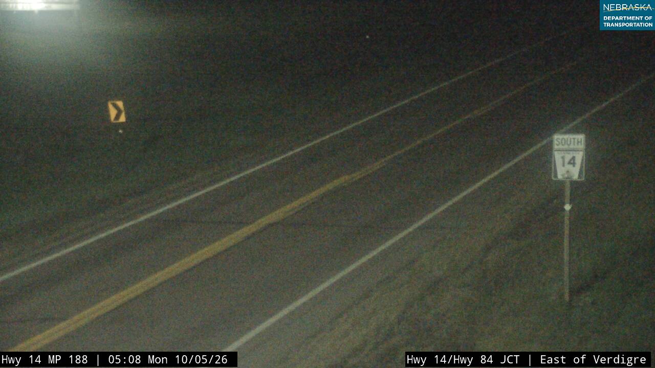NE 14 Verdigre Spur S54A (14 surface) live camera view
