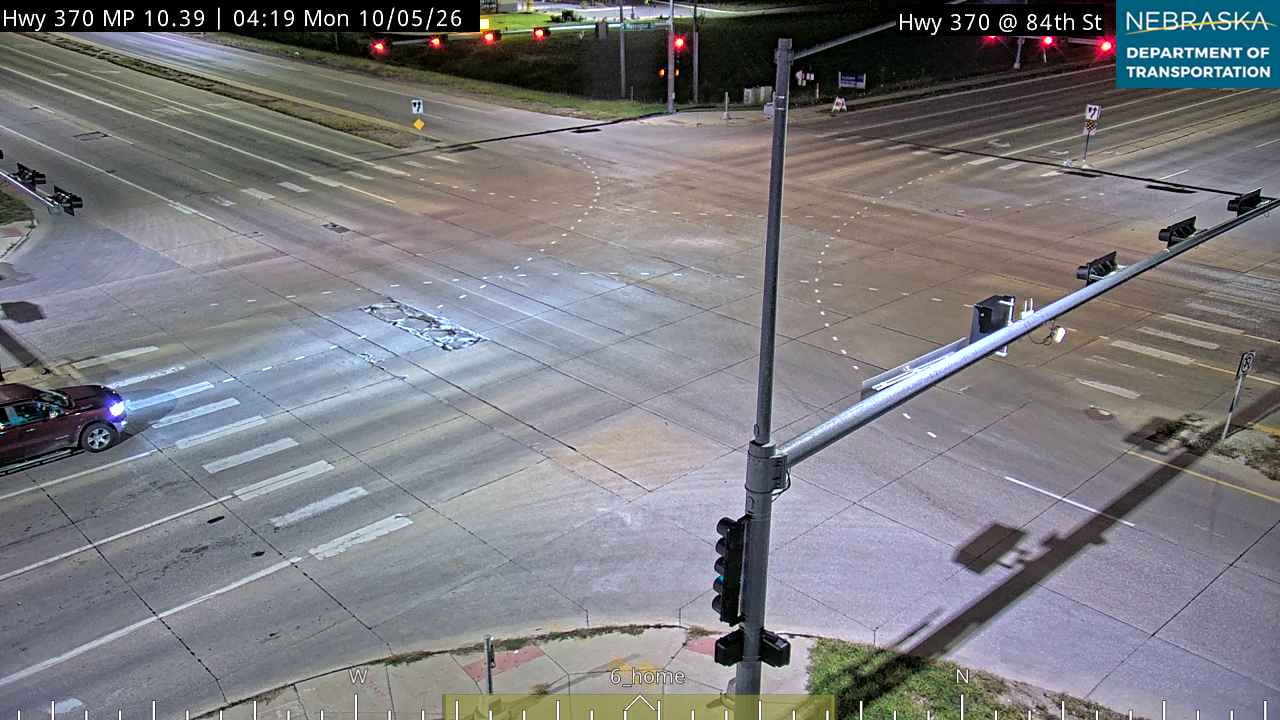 NE 370 Papillion 84th St (Intersection) live camera view
