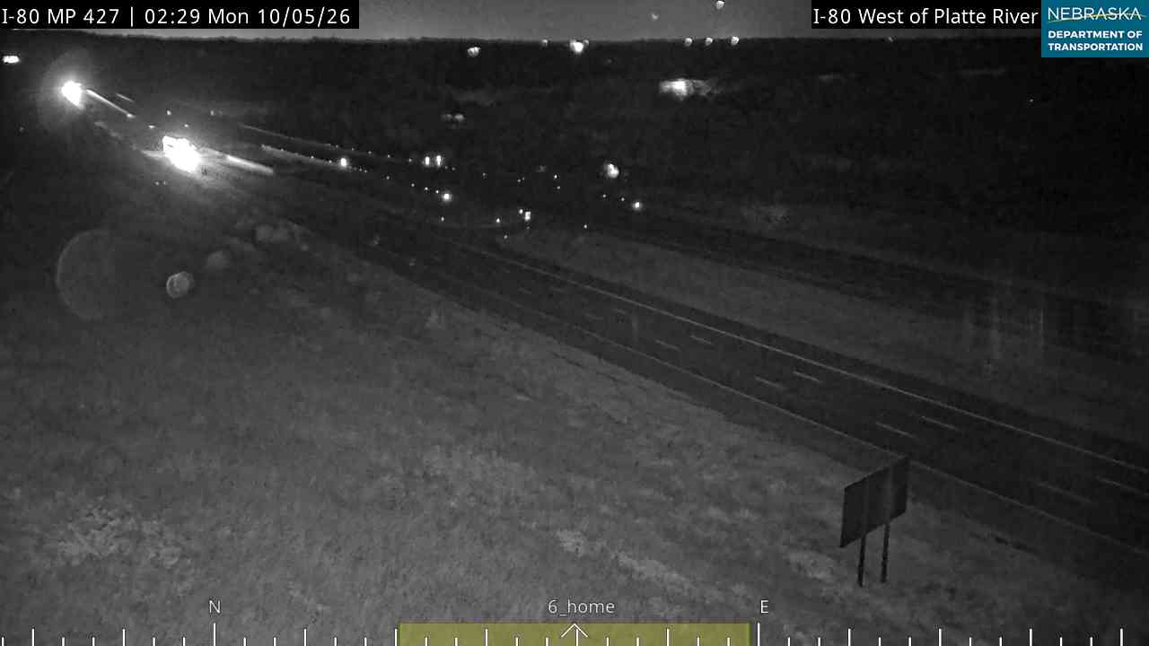 I-80 Mahoney Park W of Omaha (80 east of exit) live camera view