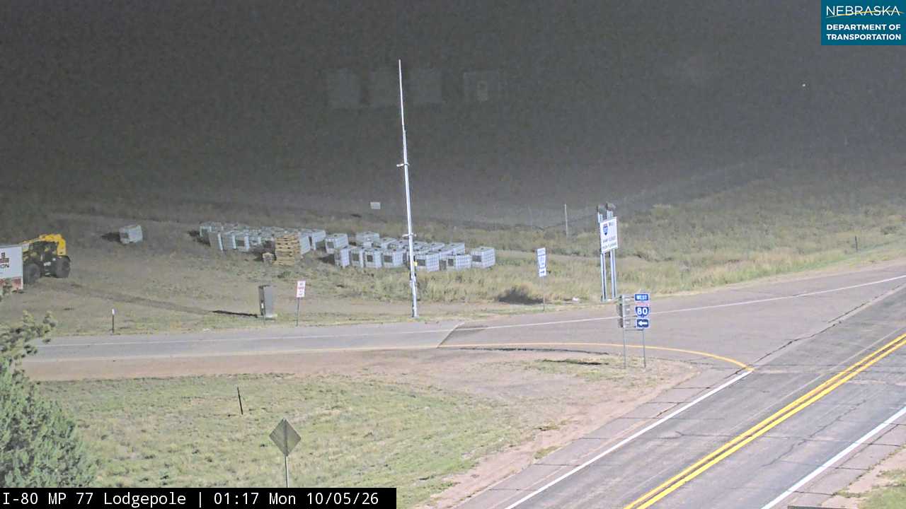 I-80 Lodgepole Exit (WB Ramp) live camera view