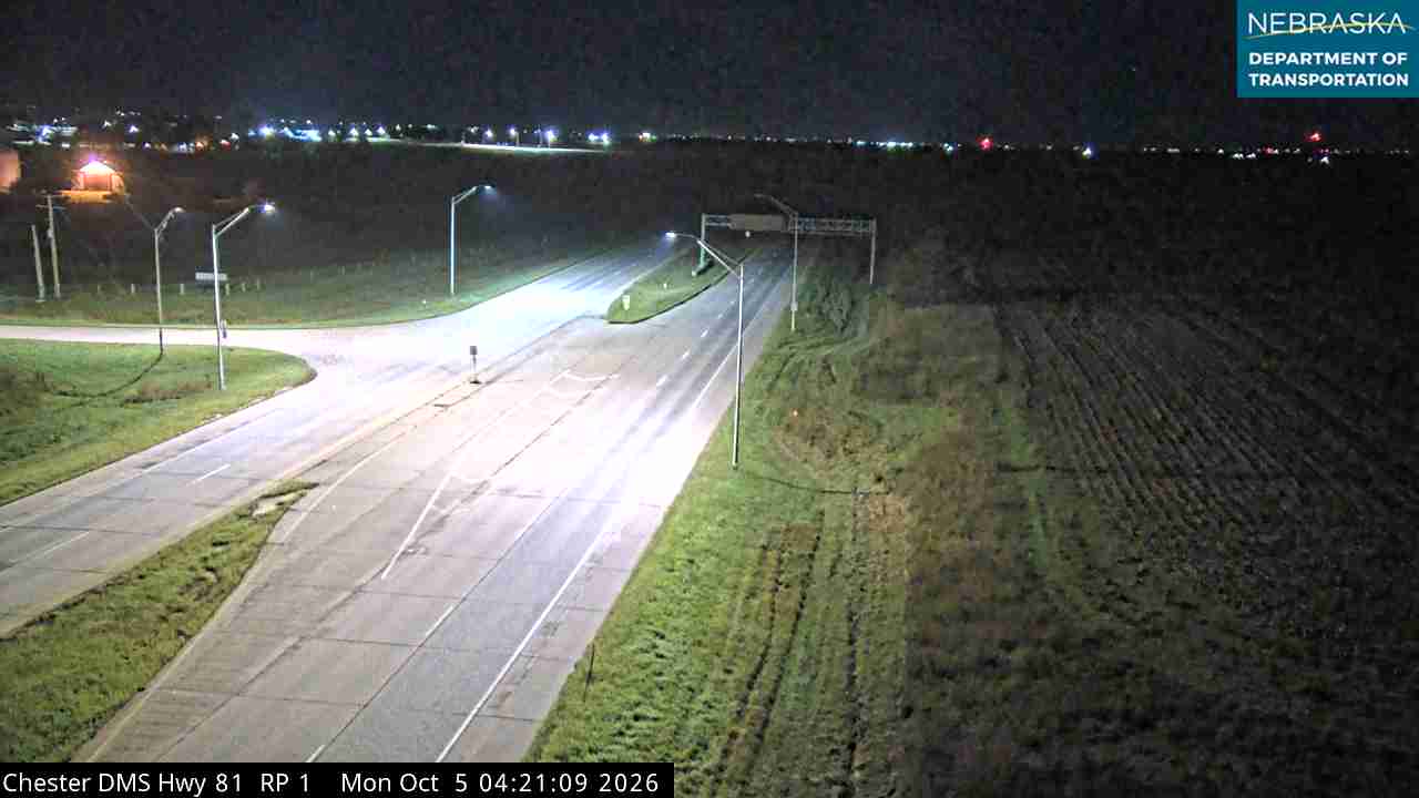 US 81 Chester (N of NE-KS line) live camera view