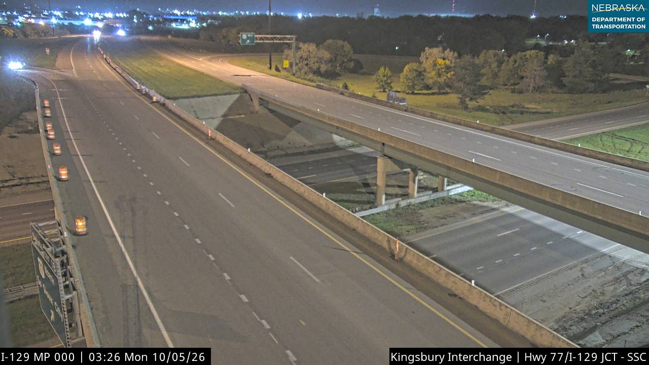 I-129 Kingsbury Interchange (Bridge Deck) live camera view