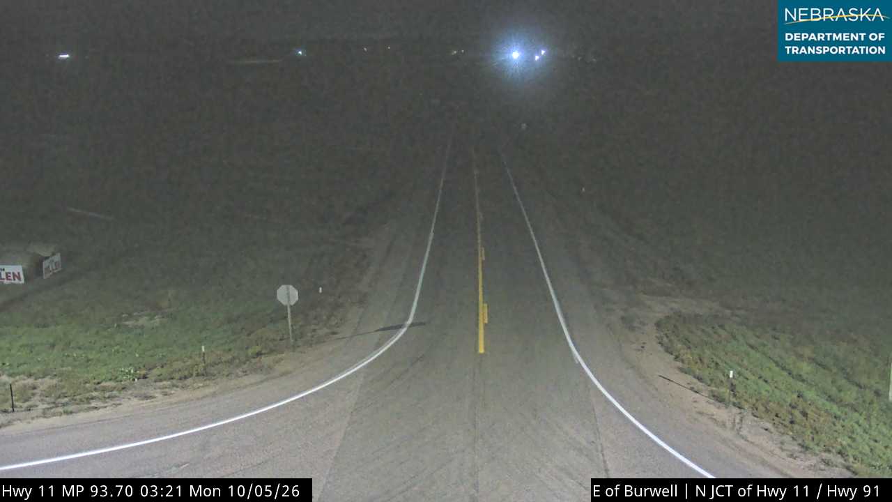 NE 11 Hwy 11 East of Burwell (North) live camera view