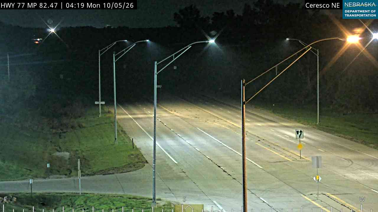 US 77 Ceresco (South) live camera view