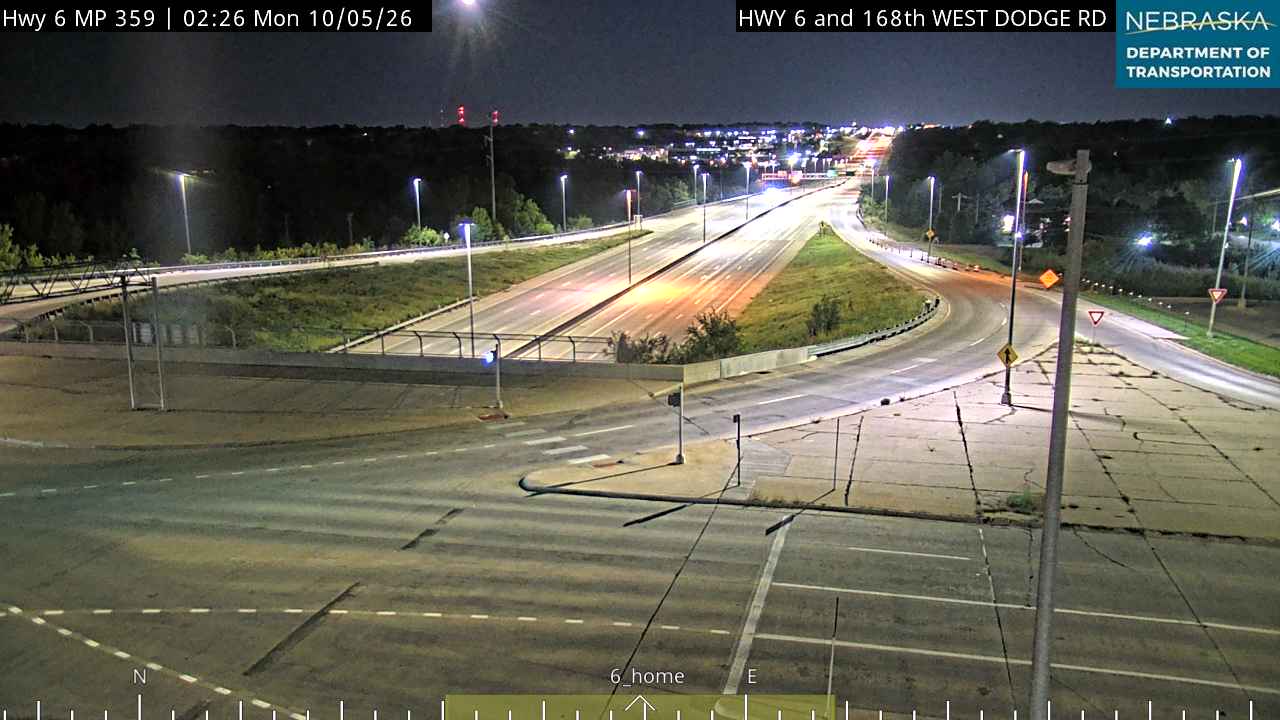 US 6 Dodge St at 168th (Various) live camera view