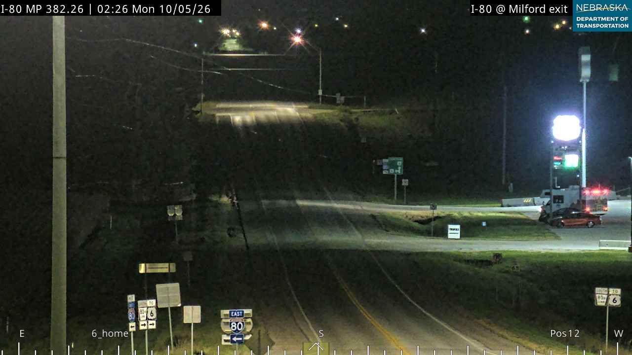 I-80 Milford Exit (South) live camera view