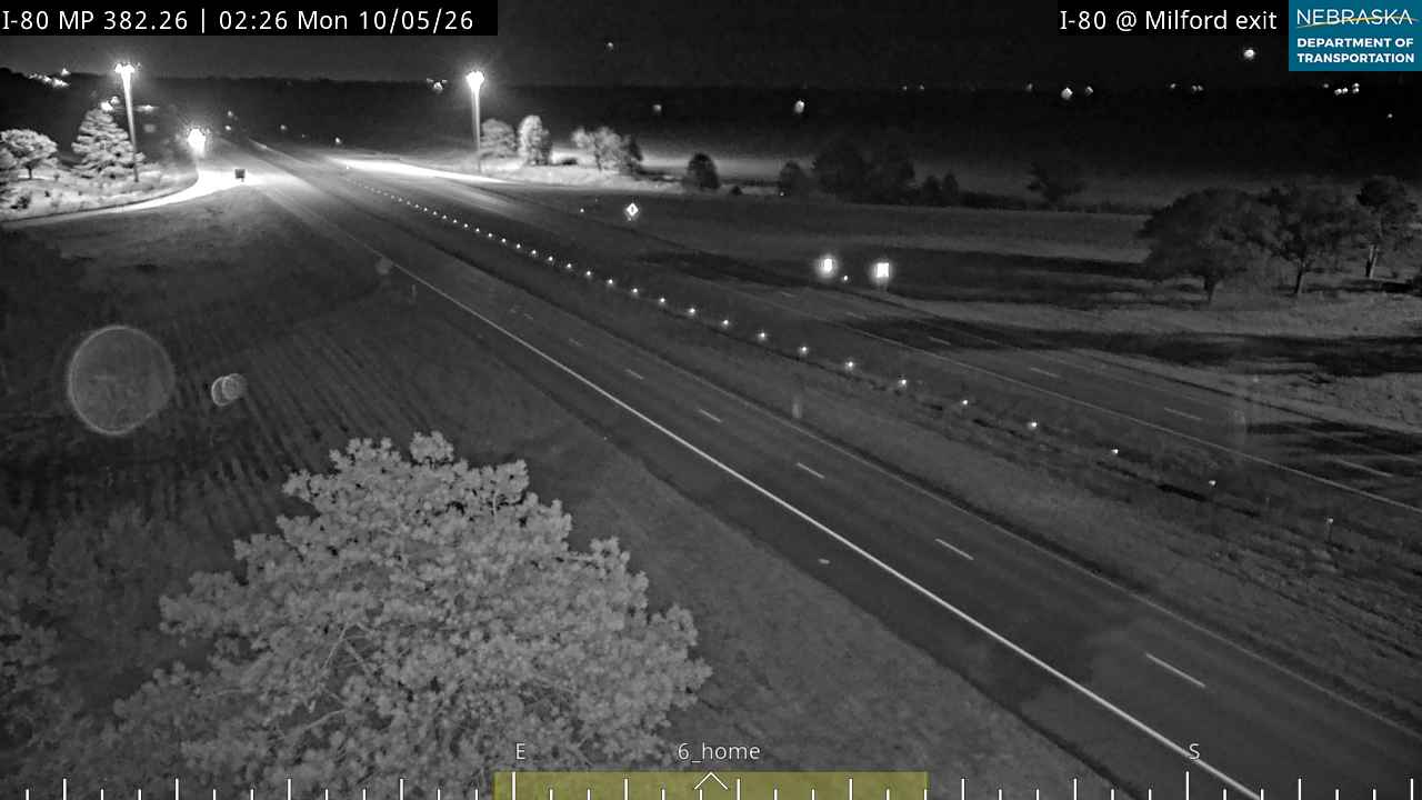 I-80 Milford Exit (Intersection) live camera view