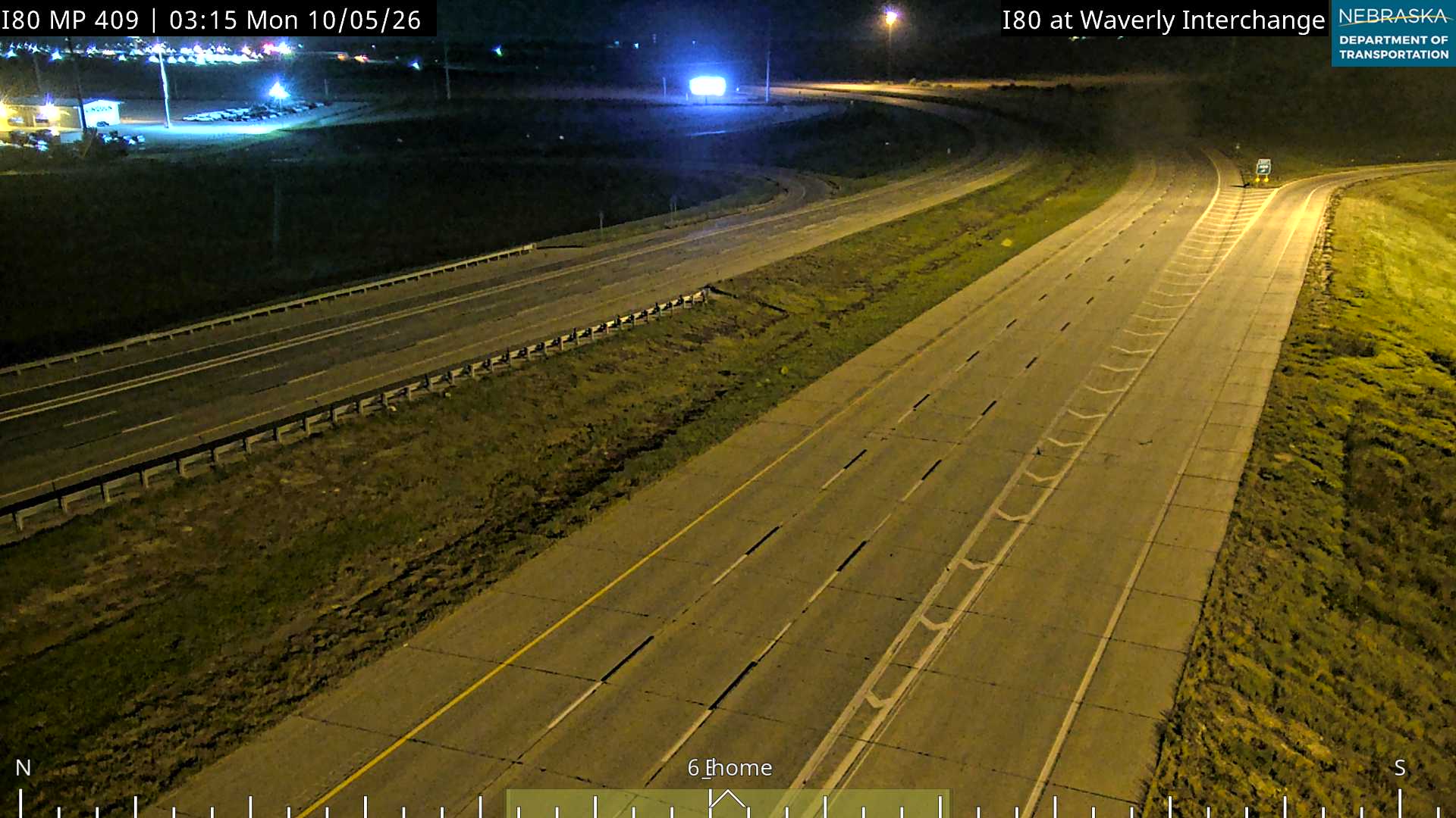 I-80 Waverly Exit (Interstate View) live camera view
