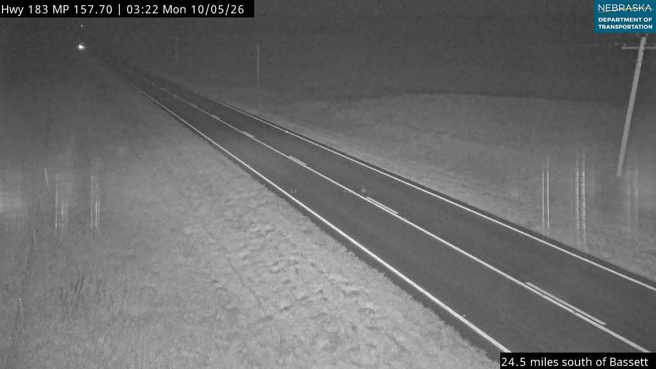US 183 Rose - S of Bassett (Looking South) live camera view
