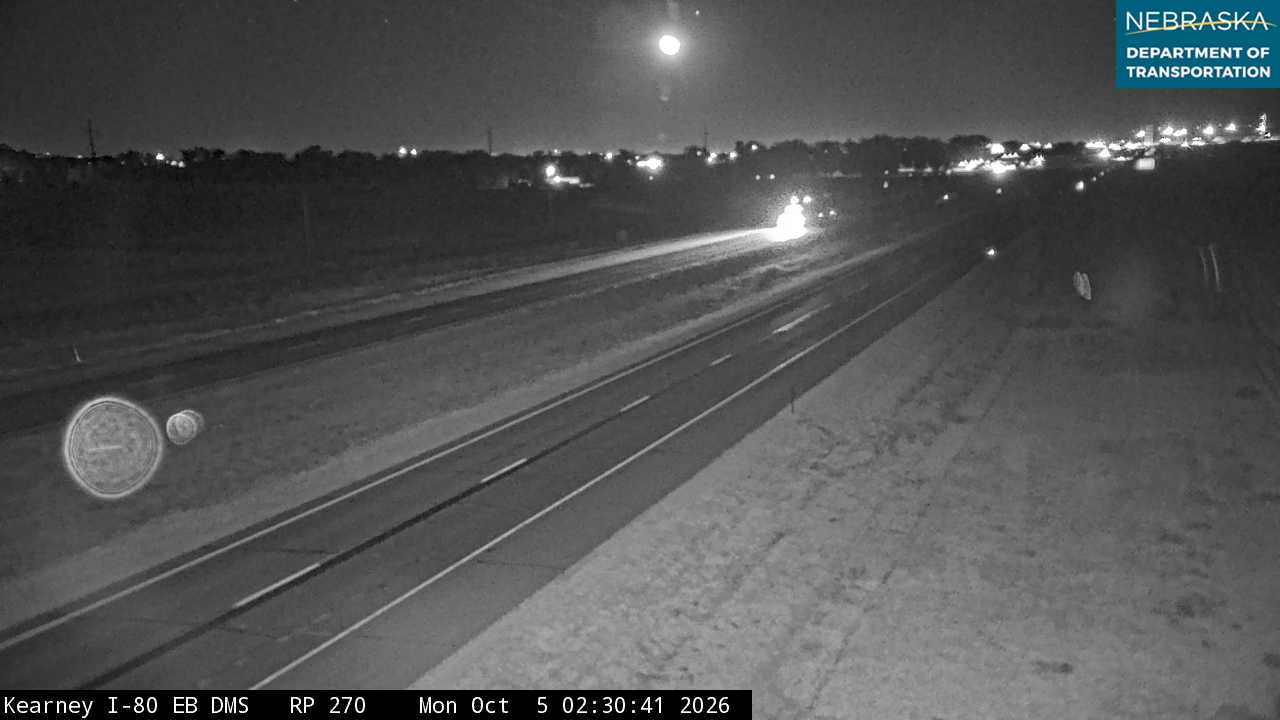 I-80 W of Kearney (Various) live camera view