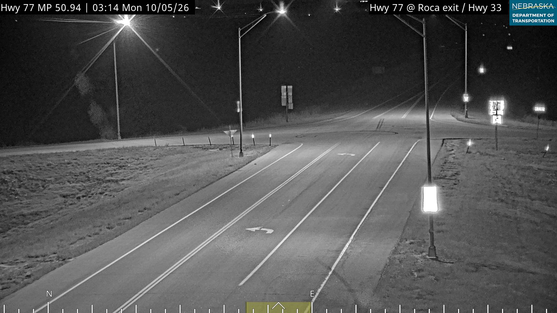 US 77 W of Roca (East) live camera view