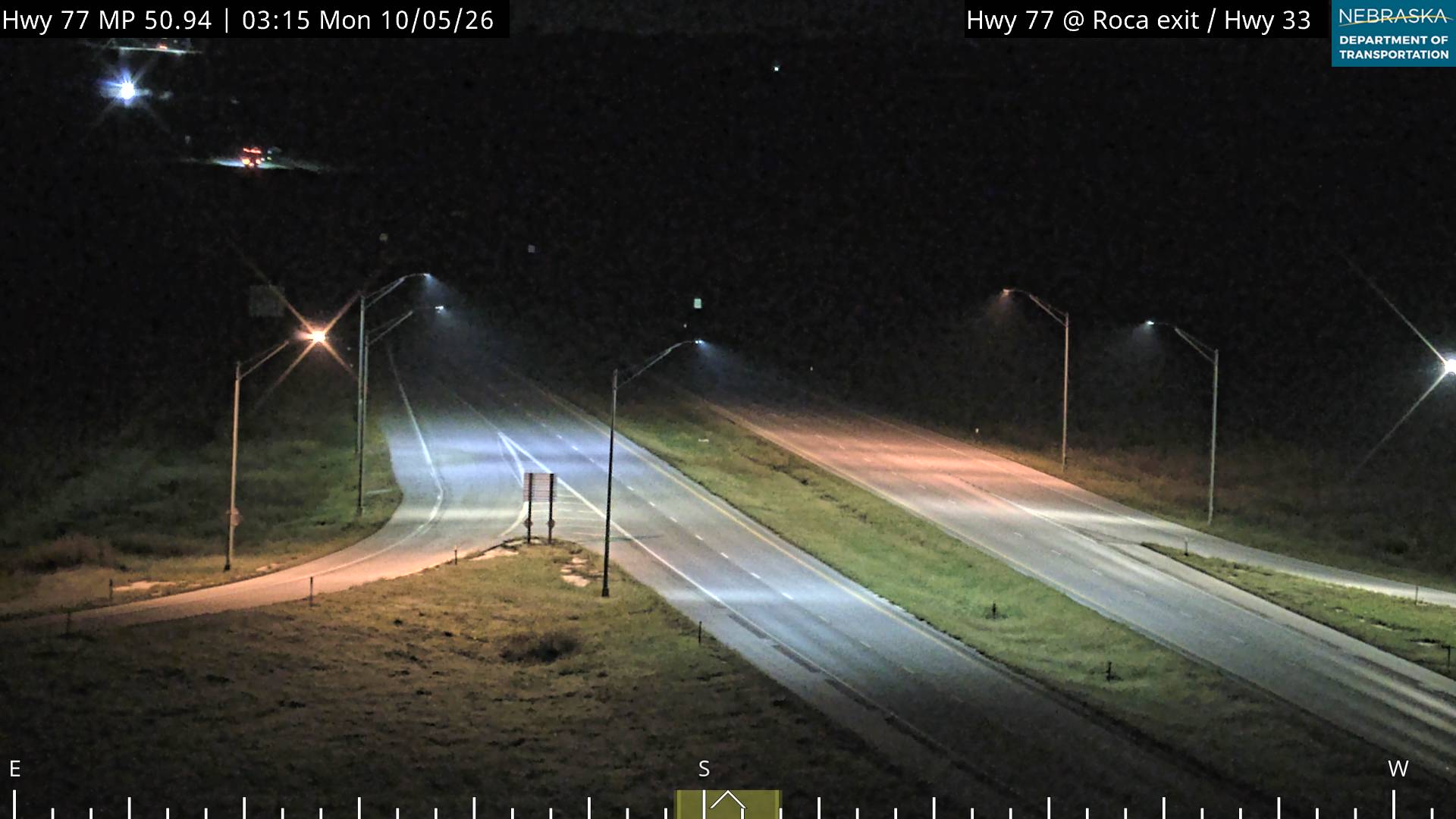 US 77 W of Roca (South) live camera view