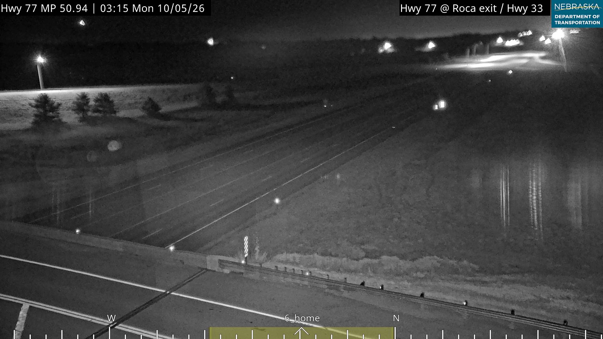 US 77 W of Roca (Intersection) live camera view