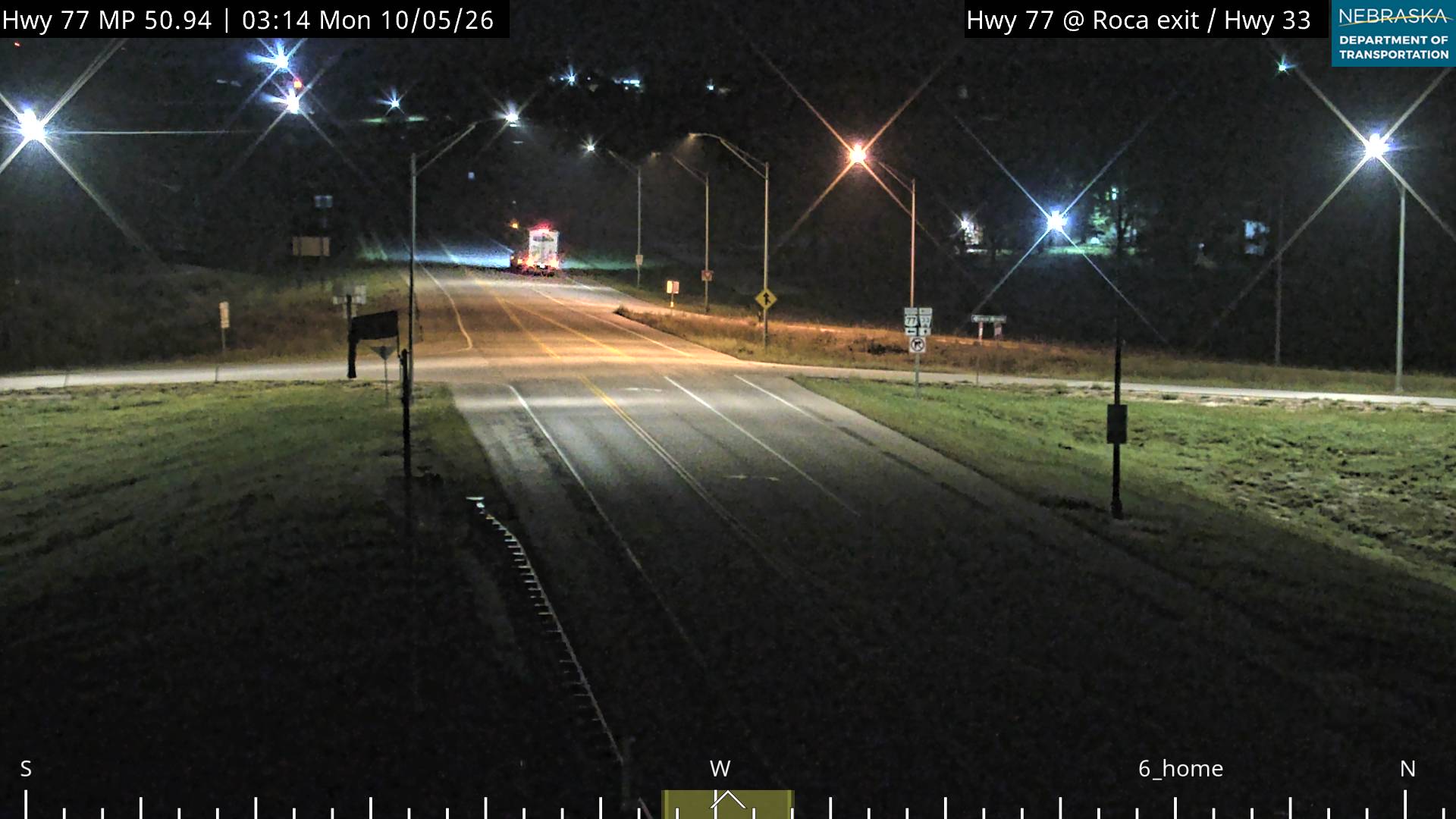 US 77 W of Roca (West) live camera view