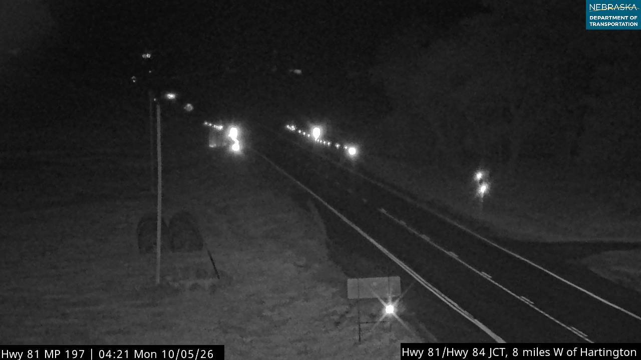 US 81 Hartington (West) live camera view