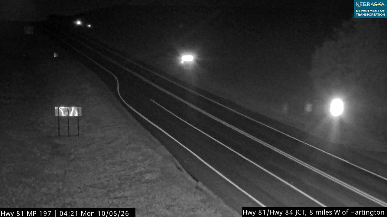 US 81 Hartington (North) live camera view