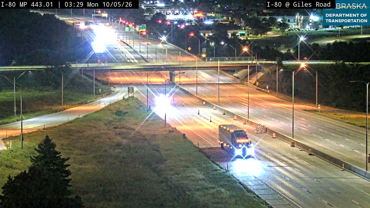 I-80 Giles Road Exit (Interstate View) live camera view