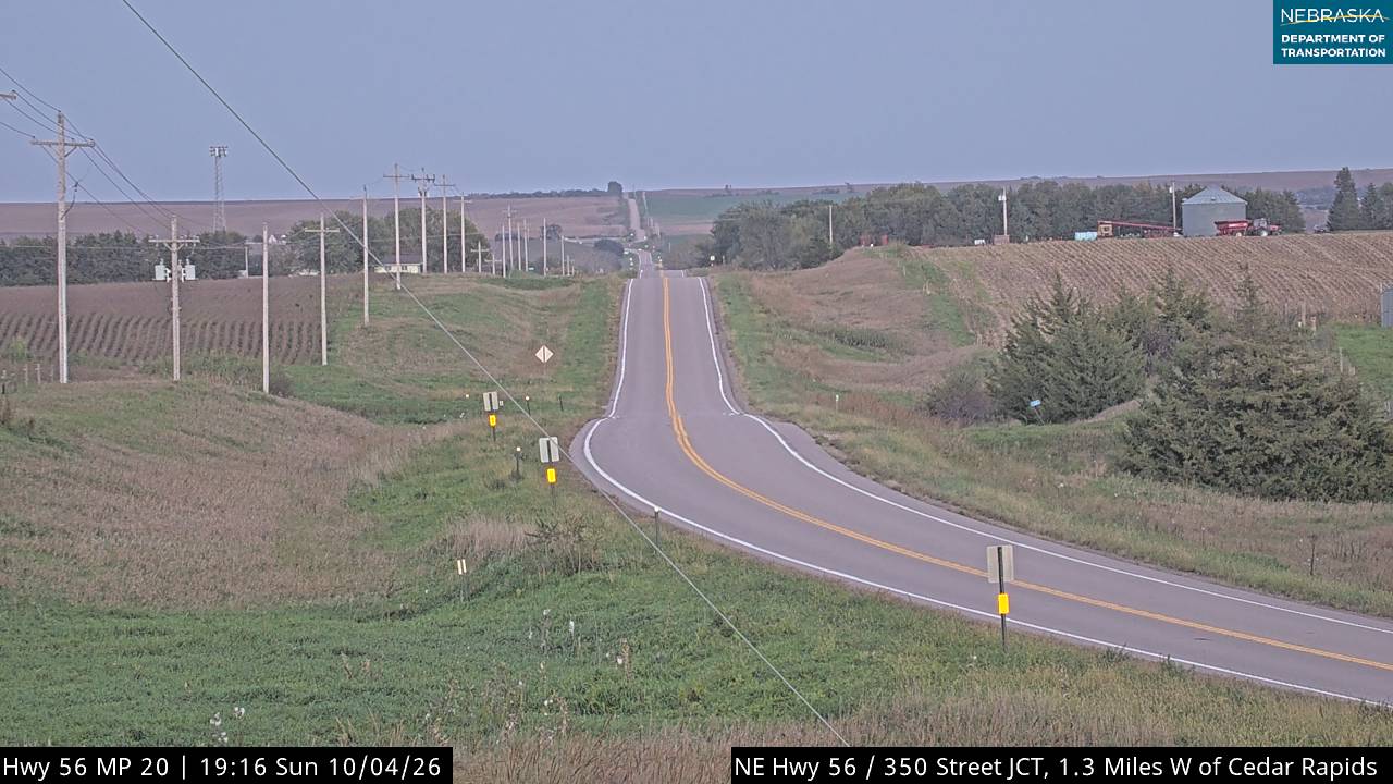 NE 56 W of Cedar Rapids (East) live camera view