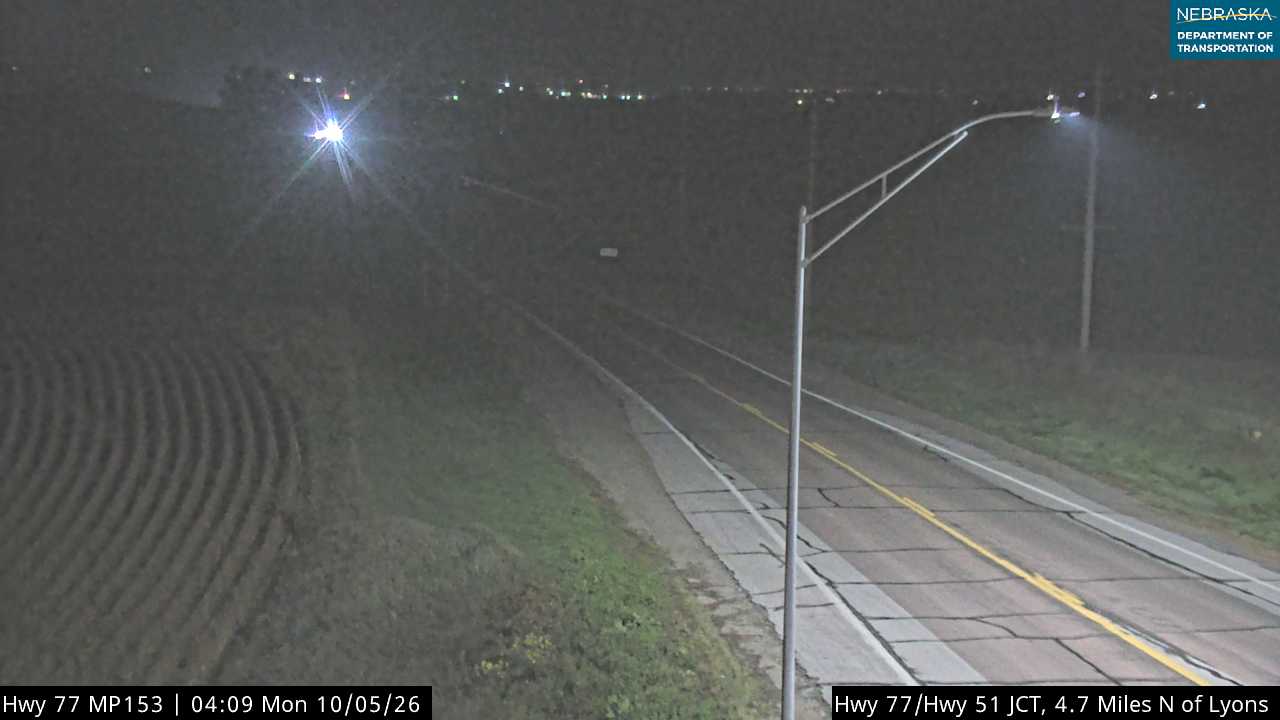 US 77 Lyons (West) live camera view