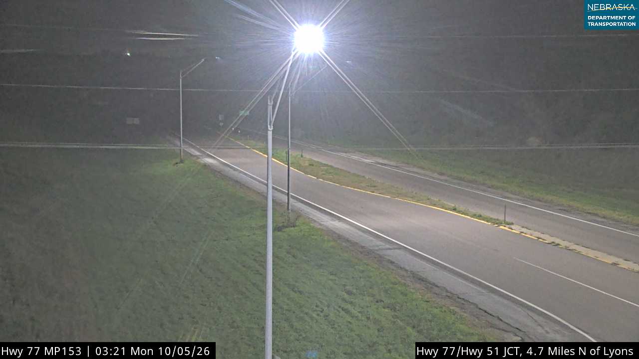 US 77 Lyons (North) live camera view