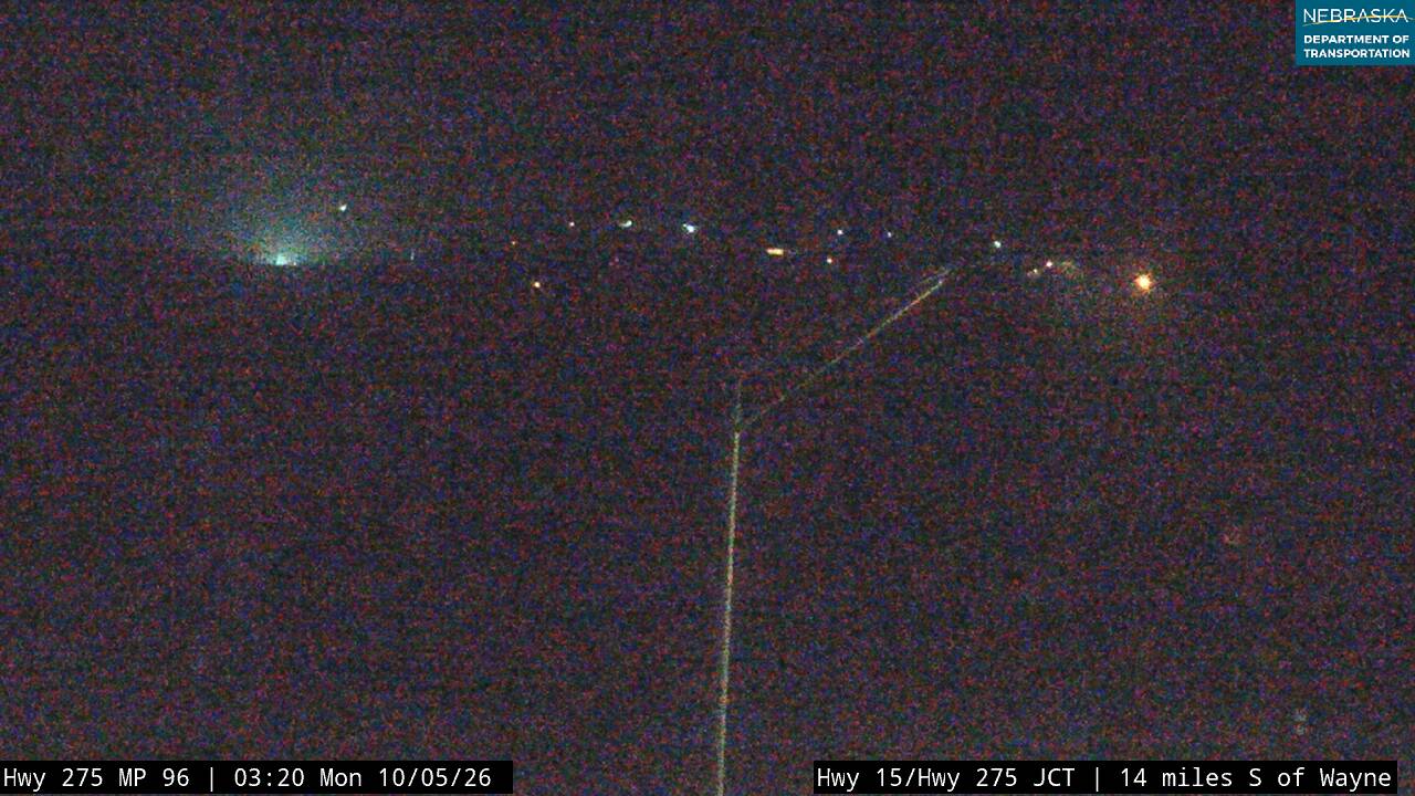 US 275 E of Pilger (East) live camera view